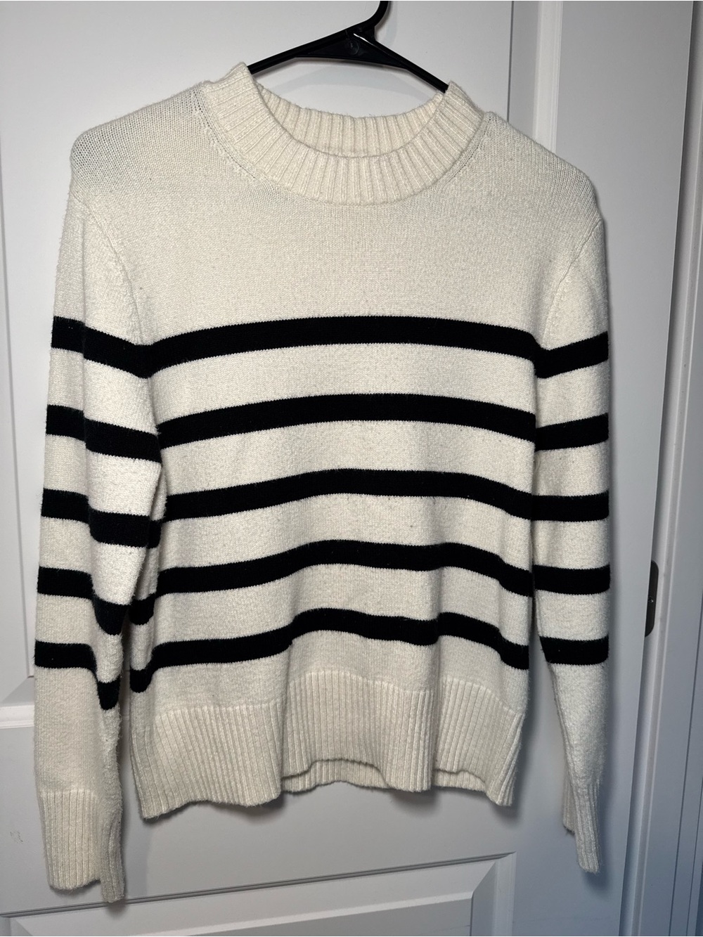 Target Black & White Striped Crewneck Sweater